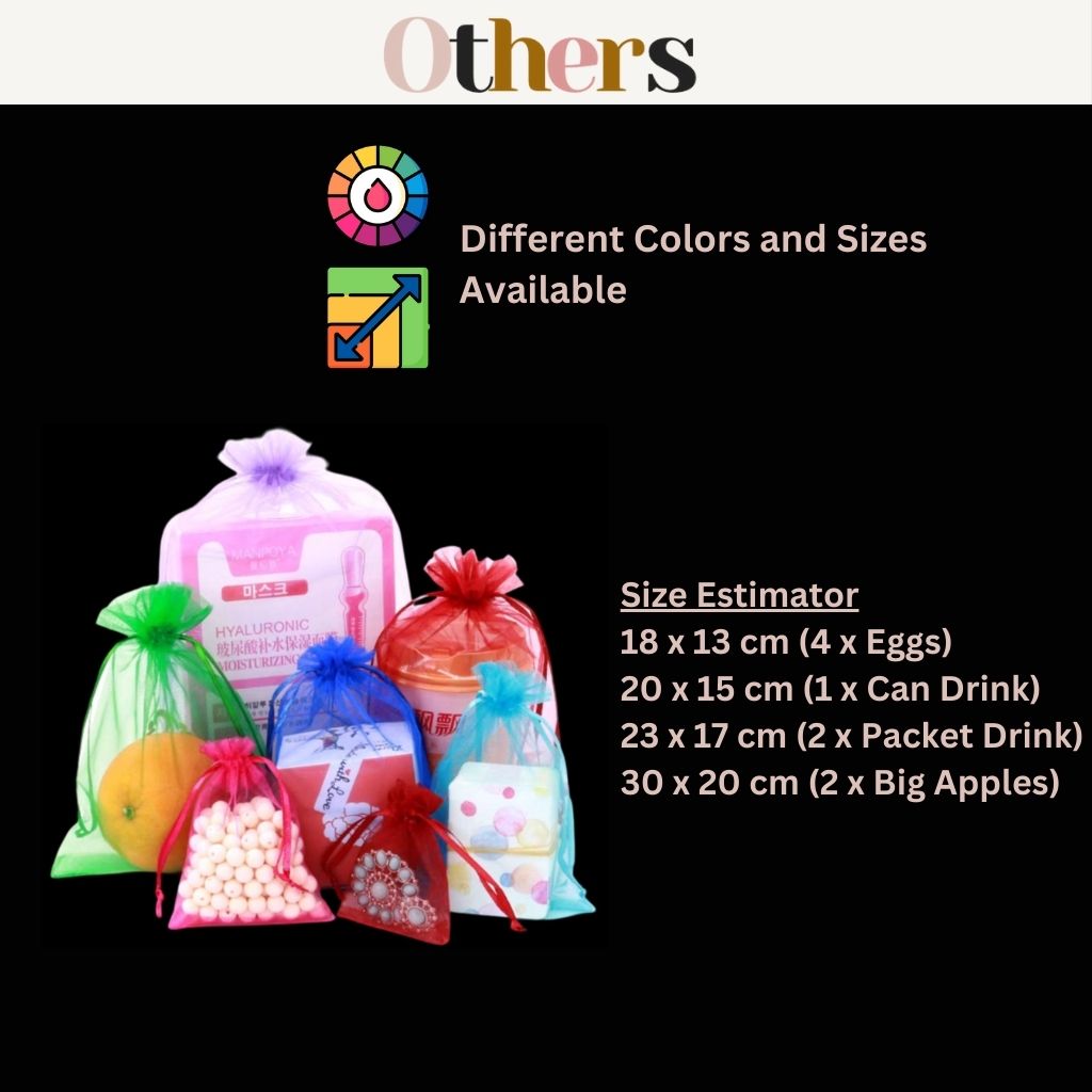 Drawstring Organza Bag