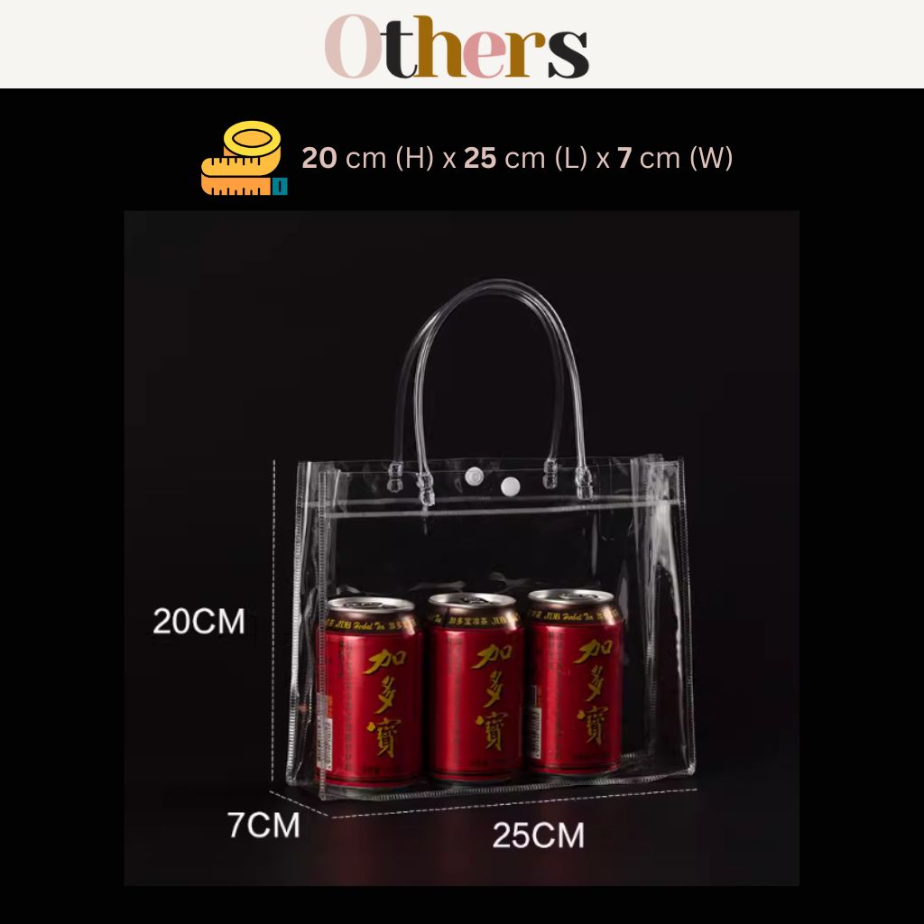 Transparent PVC Clear Bag (Button)