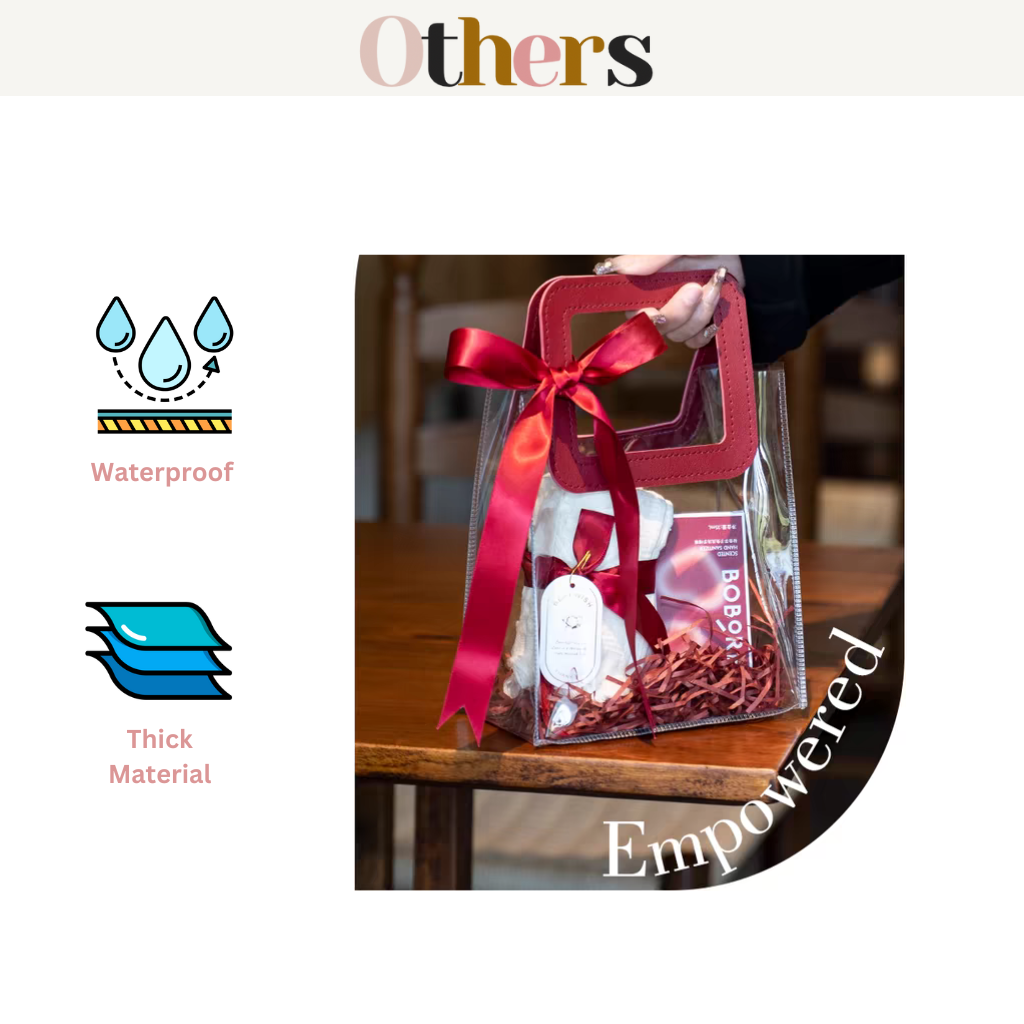 PVC Clear Gift Bag (Thick Handle)
