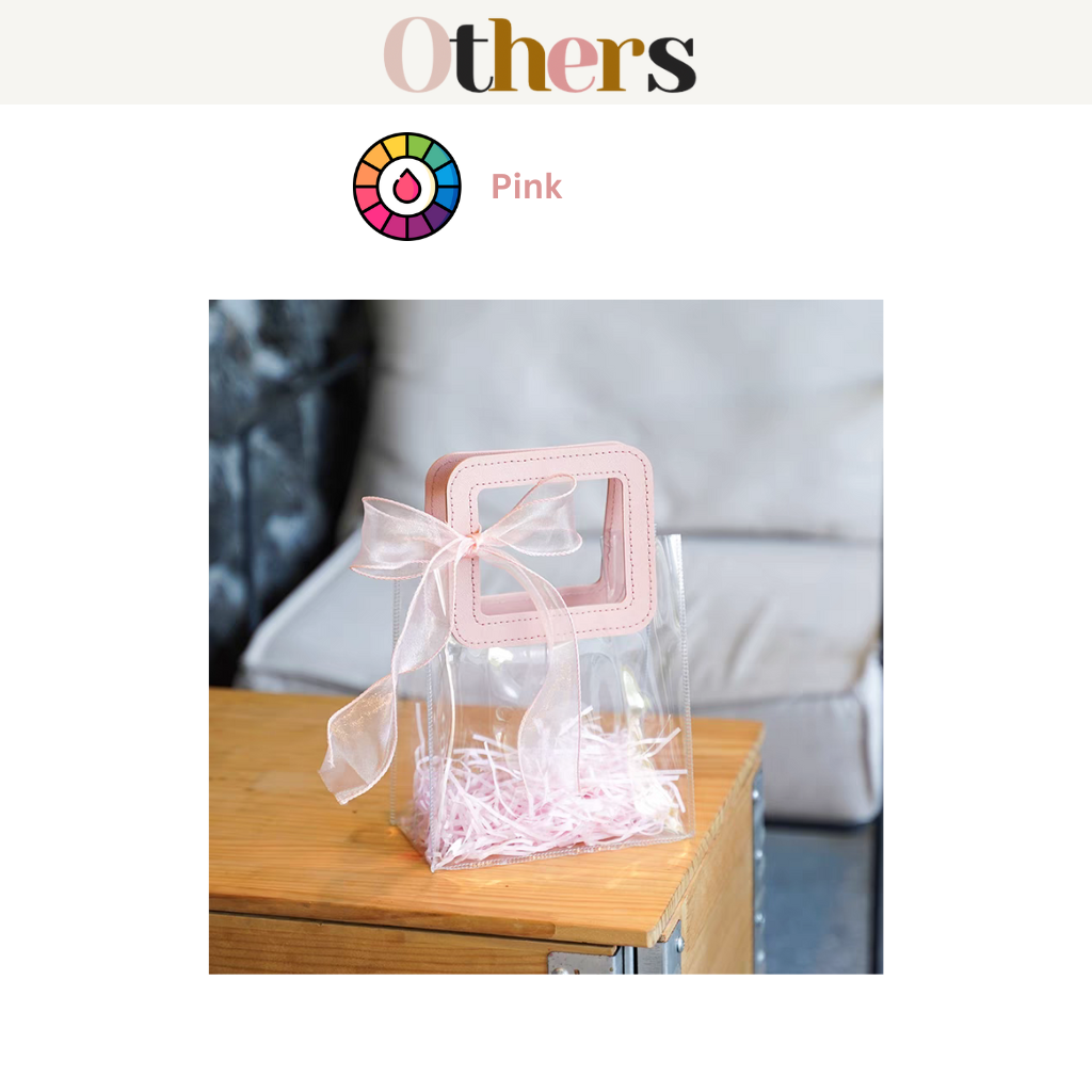 PVC Clear Gift Bag (Thick Handle)