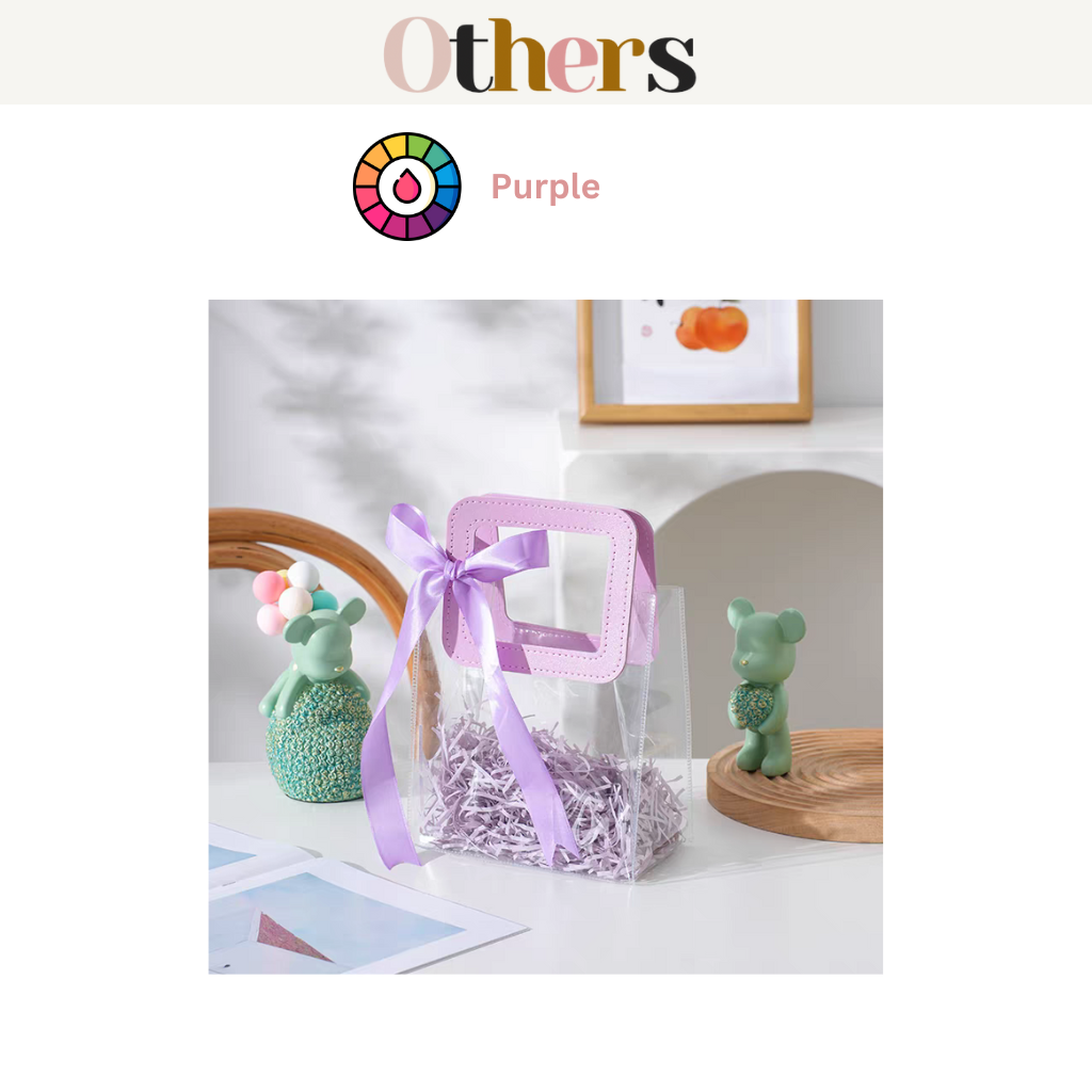 PVC Clear Gift Bag (Thick Handle)